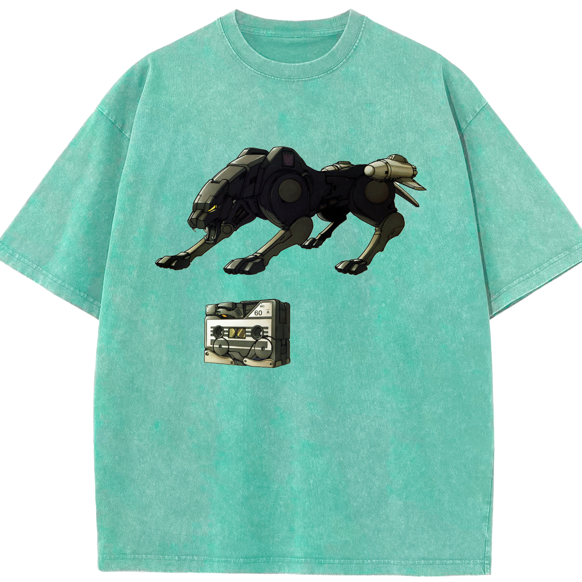 （画像用）  綿100% ヴィンテージ風 半袖Tシャツ（フロントプリント）